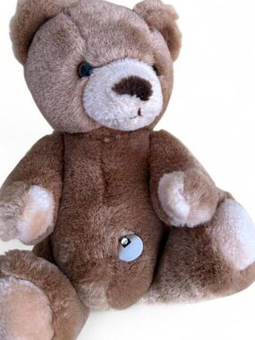 Vintage Eden / Paddington Plush Brown Teddy Bear - Soft Brown Music works